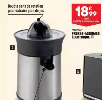 ALDI Presse-agrumes électrique Ambiano offre