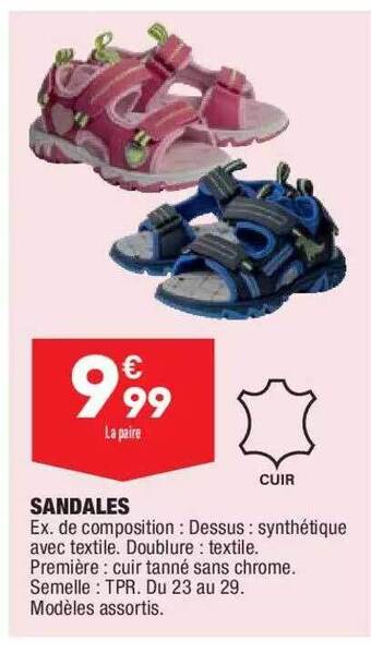 ALDI Sandales offre