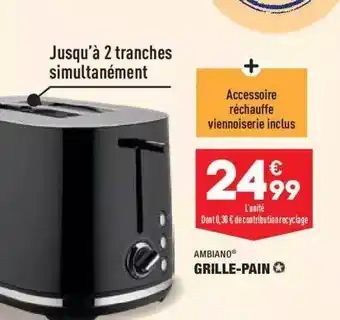 ALDI Grille-pain Ambiano offre