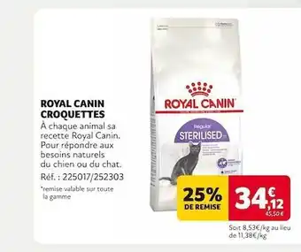 Animalis Royal Canin Croquettes offre