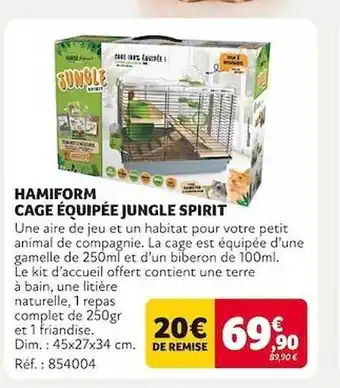 Hamiform Cage équipée Jungle Spirit