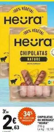 E.Leclerc Chipolatas Ou Merguez offre