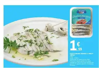 E.Leclerc Filets D'anchois Marinés à L'huile offre