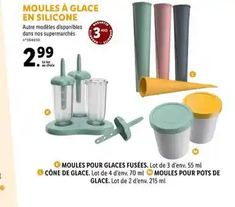 Lidl Moules à Glace En Silicone offre