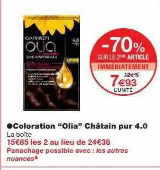 Monoprix Coloration offre
