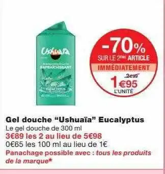 Monoprix Gel Douche offre