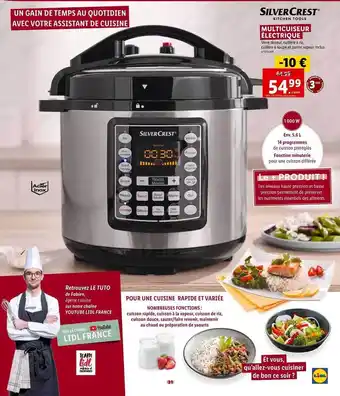Lidl Multicuiseur électrique Silver Crest offre