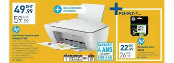 Top Office Imprimante Multifonction Deskjet 2710e Hp, Cartouche Noire 305xl Hp offre