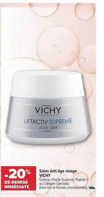 Carrefour maPara parapharmacie Soins Anti-âge Visage Vichy offre