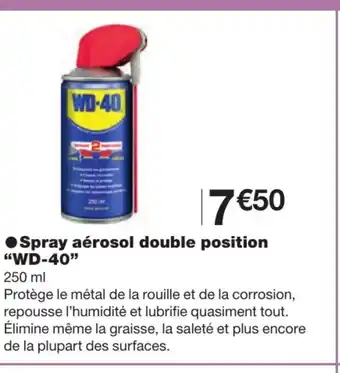 Monoprix Spray Aérosol Double Position WD-40 offre