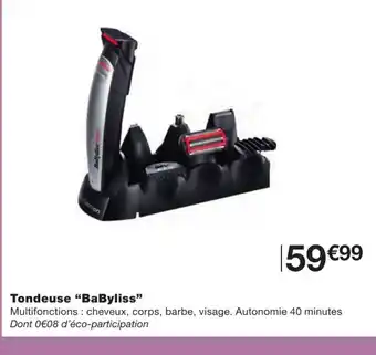 Monoprix Tondeuse Babyliss offre