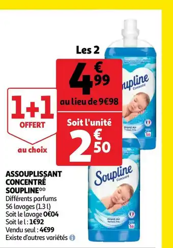 Auchan ASSOUPLISSANT CONCENTRÉ offre