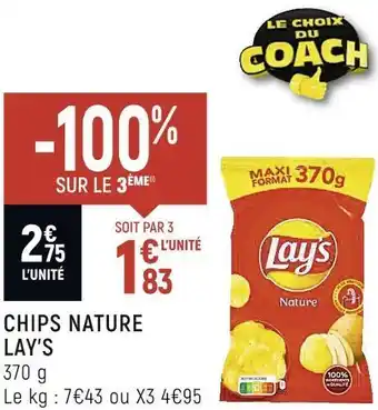 Spar Lay’s chips nature offre