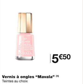 Monoprix Mavala vernis à ongles offre