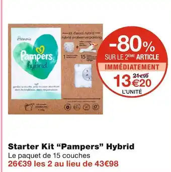 Monoprix Pampers starter kit hybrid offre