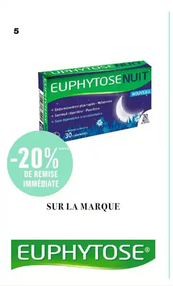Monoprix Euphytose bon plan sur l'euphytose nuit mélatonine de la marque euphytose offre