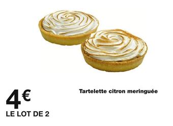 Monoprix Tartelette citron meringuée offre