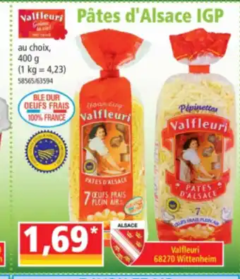 Norma Pâtes d'Alsace IGP offre