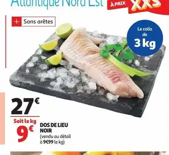 Auchan Dos de lieu noir offre
