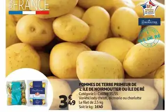 Auchan Pommes de terre primeur de l´ile de noirmoutier ou ile de re offre