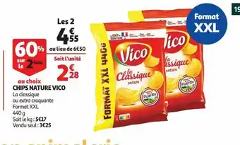 Auchan Chips nature vico offre