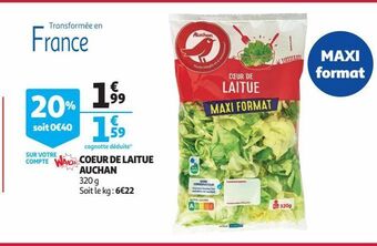 Auchan Coeur de laitue auchan offre