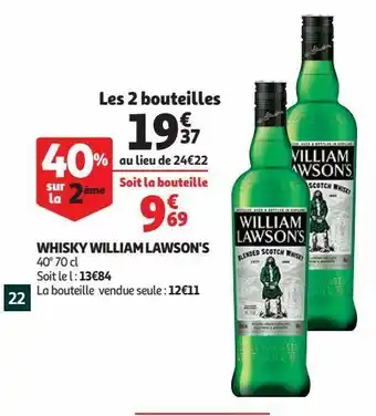 Auchan Whisky william lawson's offre
