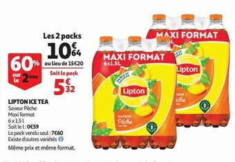 Auchan Lipton ice tea offre