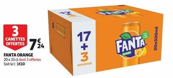Auchan Fanta orange offre