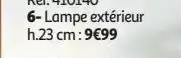 Auchan Lampe exterieur offre