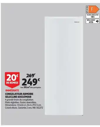 Congélateur armoire selecline 600109008