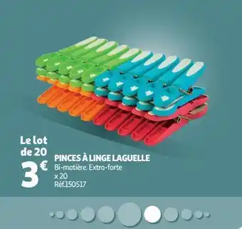 Auchan Pinces à linge laguelle offre
