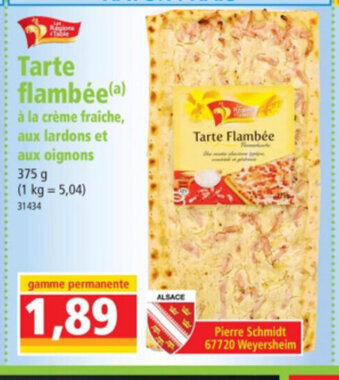 Norma Tarte flambée offre