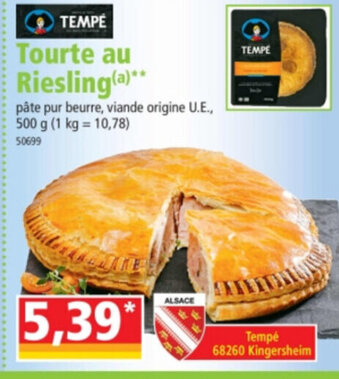 Norma Tourte au Riesling offre