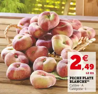U Express Peche plate blanche offre
