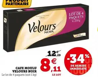 U Express Velours noir cafe moulu offre