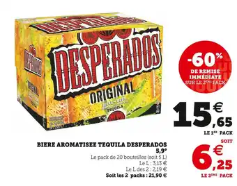 U Express Desperados biere aromatisee tequila 5,9° offre