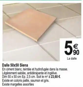 Dalle 50x50 Siena