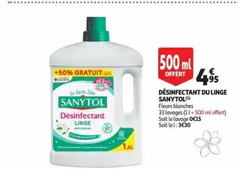 Auchan Désinfectant du linge sanytol offre