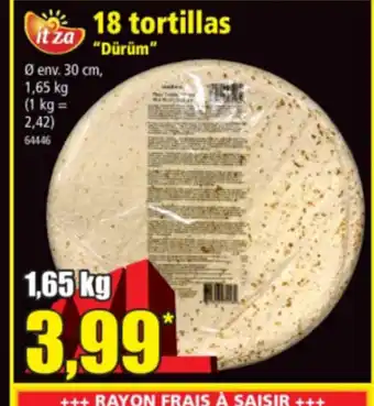 18 tortillas Dürüm
