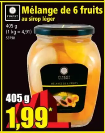 Norma Mélange de 6 fruits au sirop léger offre