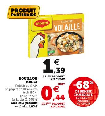 Super U Maggi bouillon offre