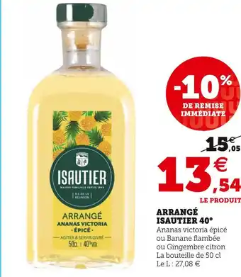 Super U Isautier arrangé 40° offre