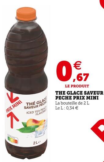 Super U The glace saveur peche prix mini offre
