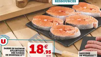 Super U U darne de saumon atlantique des fjords de norvege offre