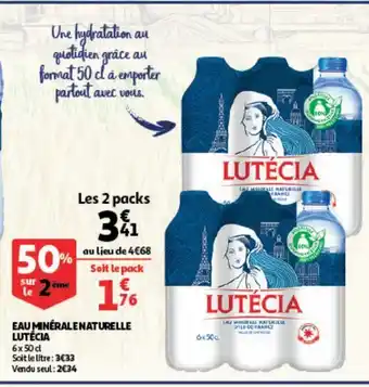 Eau minérale naturelle lutécia