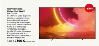 Darty Téléviseur Oled Philips 55oled855 offre