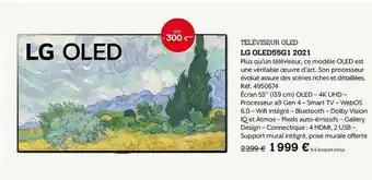 Darty Télévisuer Oled Lg Oled55g1 2021 offre
