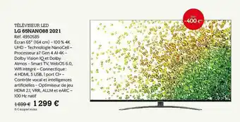 Télévisuer Led Lg 65nano88 2021