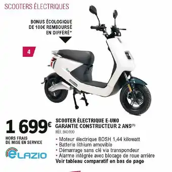 E.Leclerc L'Auto Elazio Scooter électrique E-uno offre